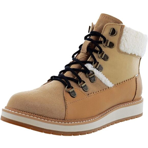 NEW Women's TOMS Mesa Ankle Bootie Desert Tan Suede/Leather 10 - Picture 1 of 7